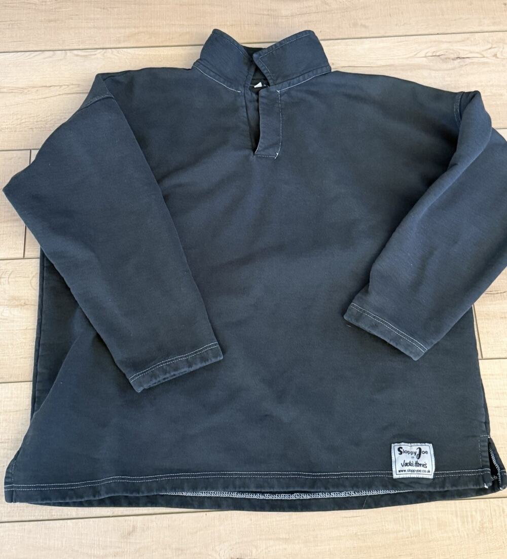 Sloppy Joe Vackie Harris Organic Cotton Pullover Sweatshirt Size 2 Made in UK